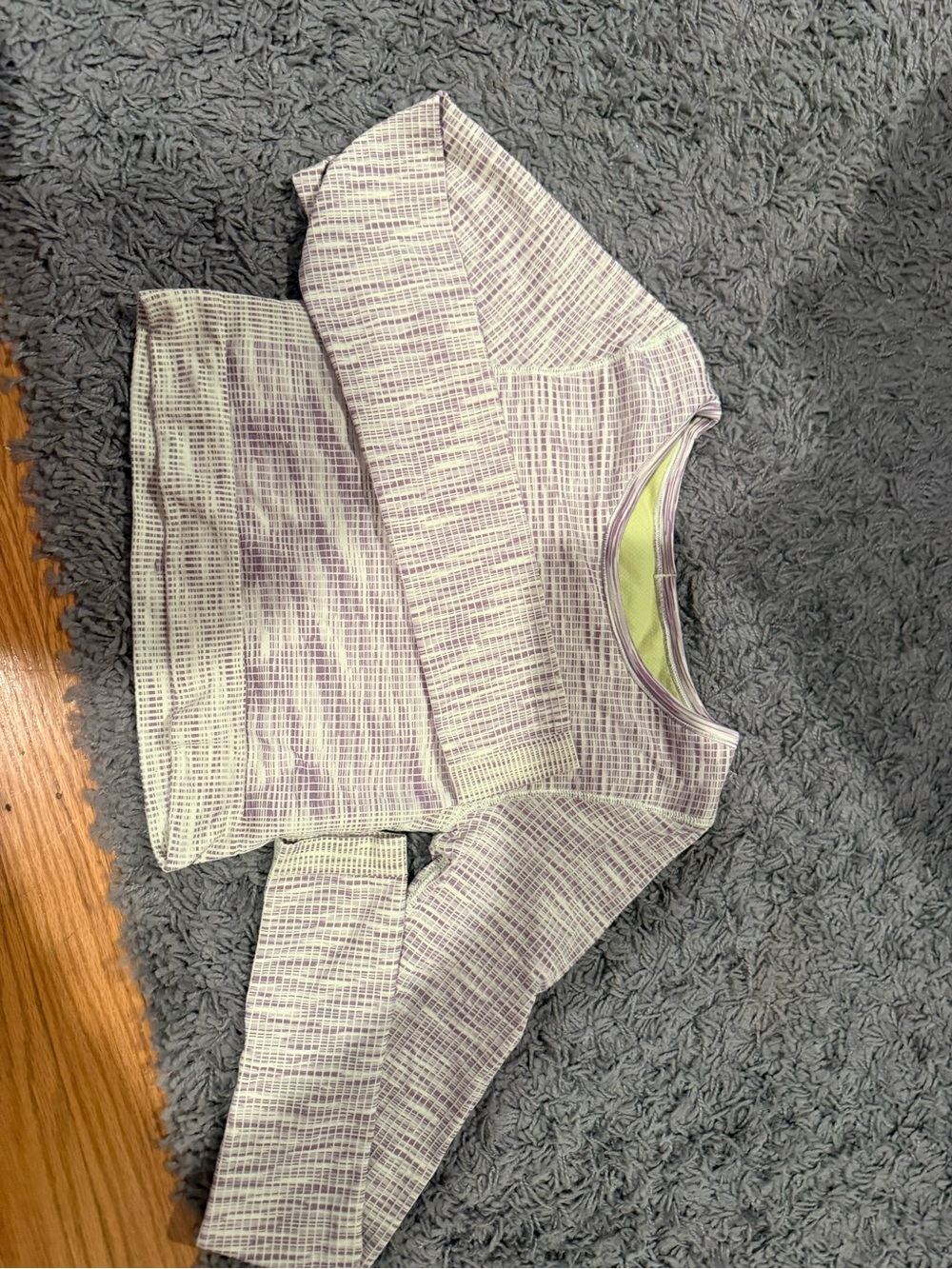 lululemon athletica Lavender Grid Short-Sleeve Tee